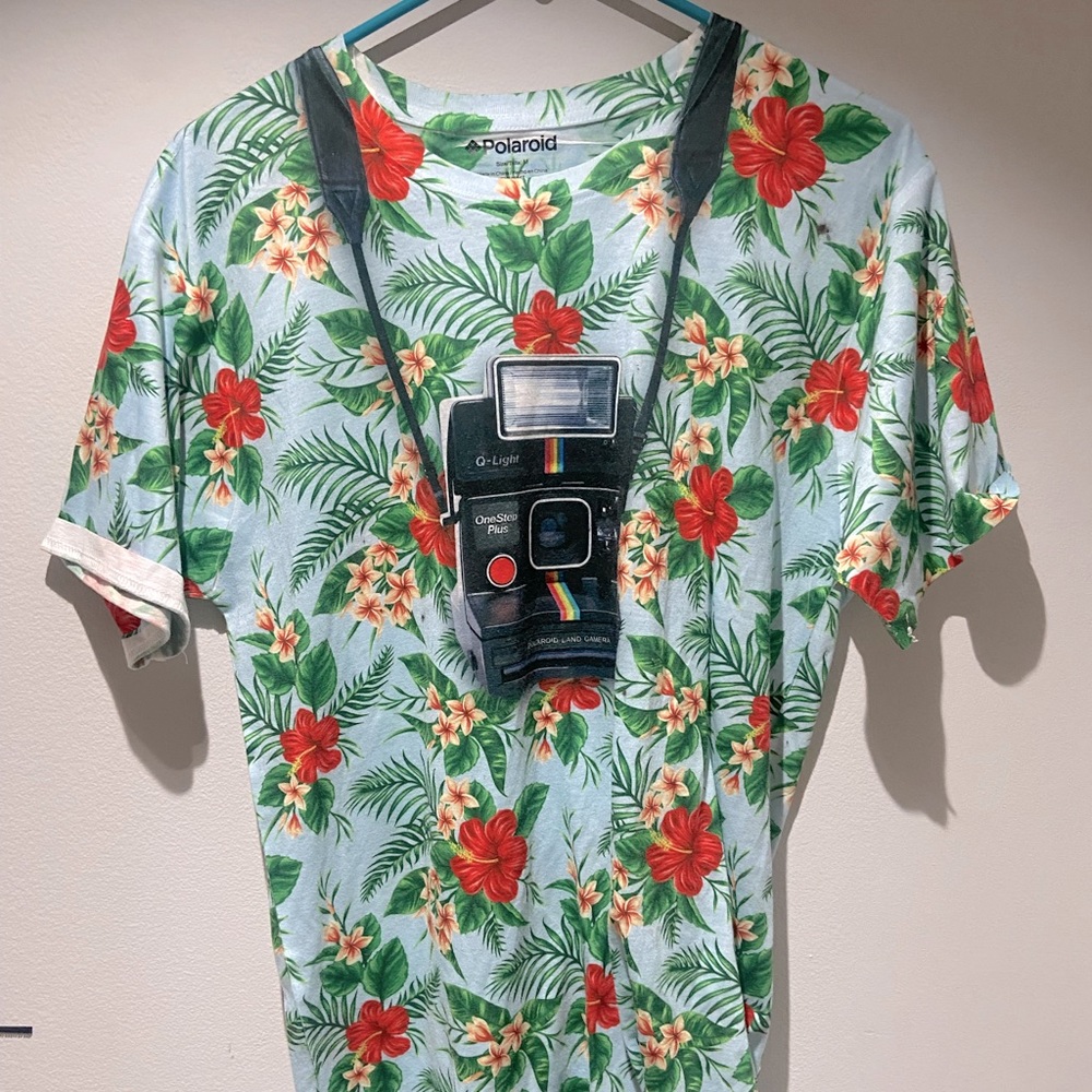 Polaroid floral t-shirt
